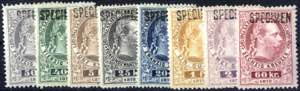 1874, Telegraphenmarken im Kupferdruck mit ... 