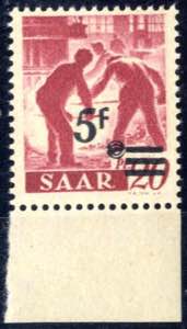 1947, Berufe und Ansichten, 5 Fr auf 20 Pf,  ... 