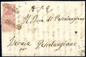 1858, lettera del 4.12 per Isernia ... 