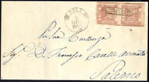 1860, lettera da Sala il 5.6 per Salerno ... 