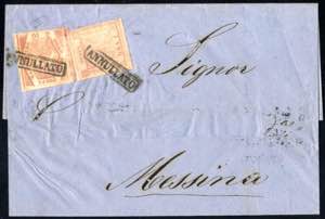 1859, lettera da Napoli  il 24.10 per ... 