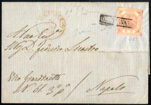 1859, lettera da Gerace per Napoli ... 