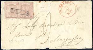 1859, lettera da S. Severo il 22.6 per ... 