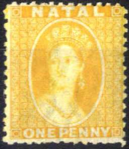 1869, Königin Viktoria, 1 P gelb, ... 