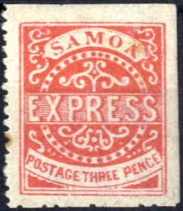 1877, EXPRESS, 3 P karmin Type III, gez. 12 ... 