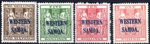 1935, Marken von Neuseeland mit Aufdruck ... 