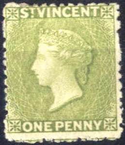 1871, Königin Viktoria, 1 P olivgrün, gez. ... 