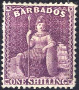 1875/78, sitzende Britannia, 1 Sh purpur, ... 
