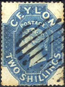 1861/63, Königin Viktoria, 2 Sh blau, ... 