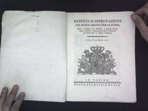 1772, Patenti dapprovazione del ... 