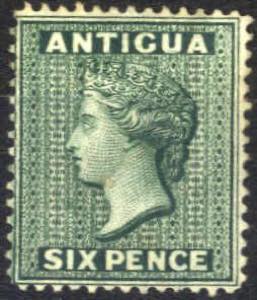 1872/76, Königin Viktoria, 6 P blaugrün, ... 