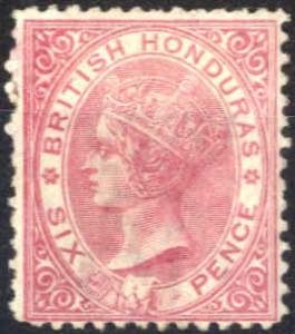 1872/79, Königin Viktoria, 6 P rosa, gez. ... 