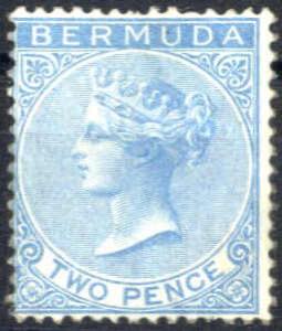 1865/1903, Königin Viktoria, 2 P blau gez. ... 