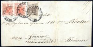 1850/54, Lot mit acht Briefen aus Wien, ... 