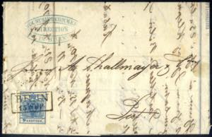 1850/54, Lot mit 14 Briefen, dabei ein ... 