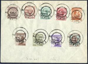 1918, francobolli dItalia soprastampati ... 