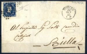 1853, lettera da Torino il 22.9 (ultimi ... 