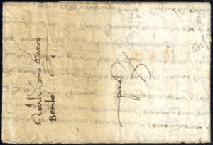 1480, kleinformatiger Brief von Pera ... 