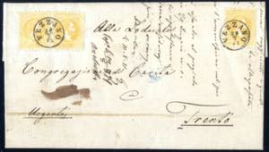 1871, Brief vom 29.7. nach Trient frankiert ... 