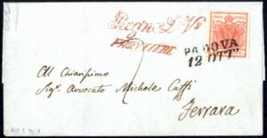 1851, lettera del 12.10.1851 da Padova a ... 