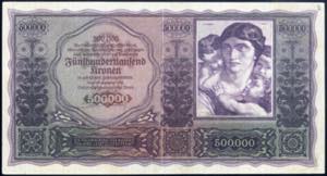 1922, Österreich, 500000 Kronen, vz ... 