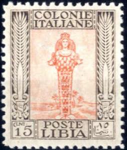 1926-30, Pittorica 15 c. bruno e arancio ... 