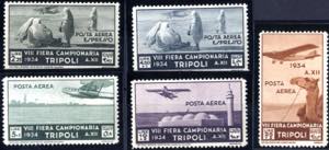 1934, VIII Fiera di Tripoli, serie completa ... 