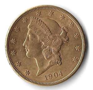 1904, 20 Dollar Liberty Head, Feingold 30,1 ... 