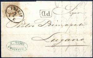 1869/79, 3 Briefe, 5 Kr. Ganzsachenbrief mit ... 