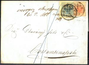 1850, Brief von Trieste am 17.8. nach ... 