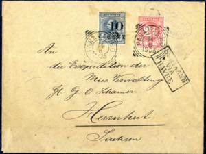1903,Brief vom 24.8.2905 von Paramaribo ... 