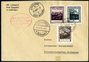 1931, Zeppelinbrief von Vaduz am 18.8. nach ... 