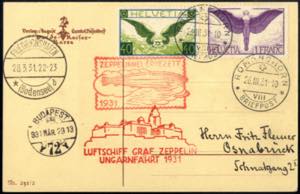 1931/33, je drei Zeppelinbriefe und Karten ... 