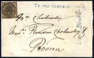 1859/68, quattro lettere con timbri privati ... 