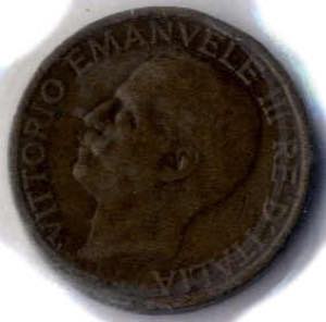 10 cent. 1919, Vittorio Emanuele III, rame, ... 