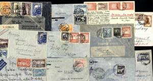 1936/48, Südamerika, 11 Flugpostbelege (2 ... 