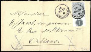 1891, Brief von Trinidad am 20.10. nach ... 