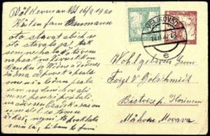 1920, Kettensprenger, Ganzsachenkarte 10 ... 