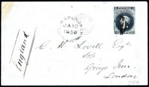 1859, Brief von Kapunda am 10.1. nach London ... 