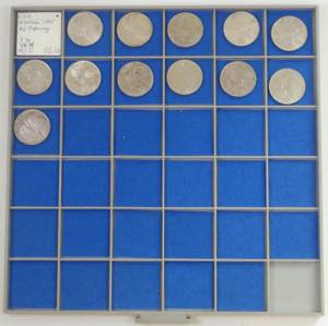 25K 1965, Silber, 12 Stück, vz, KM59
