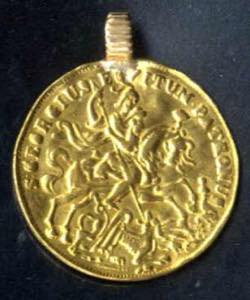 St. Georgs Medaille in Gold ohne Jahr, ... 