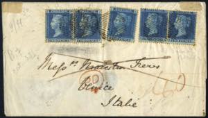 1858, Brief von London am 8.12. nach Venedig ... 