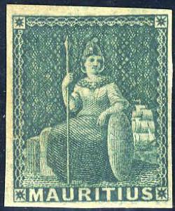 1858, Sitzende Britannia, (4P.) grün, ... 