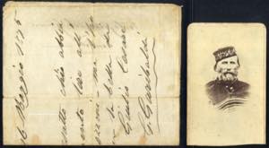 1875, lettera autografa di Giuseppe ... 