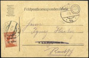 1919, Bolzano 3, cartolina da Bozen il 7.4 ... 