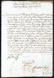 1701, lettera del Aprile a firma autografa ... 