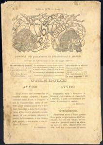 1873, rivista filatelica POSTA Mondiale, ... 