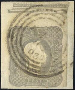 1861, francobollo per giornali 1,05 S grigio ... 
