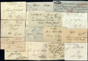 1833/1855, 15 Briefe mit verschiedenen ... 
