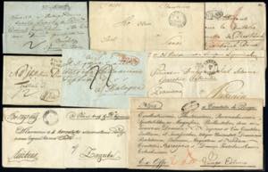 1834/1856, 12 Briefe mit verschiedenen ... 